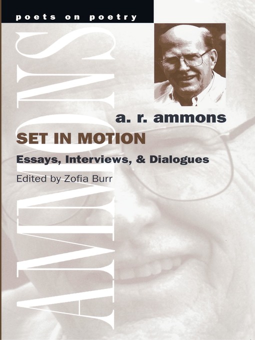 Title details for Set in Motion by A. R. Ammons - Available